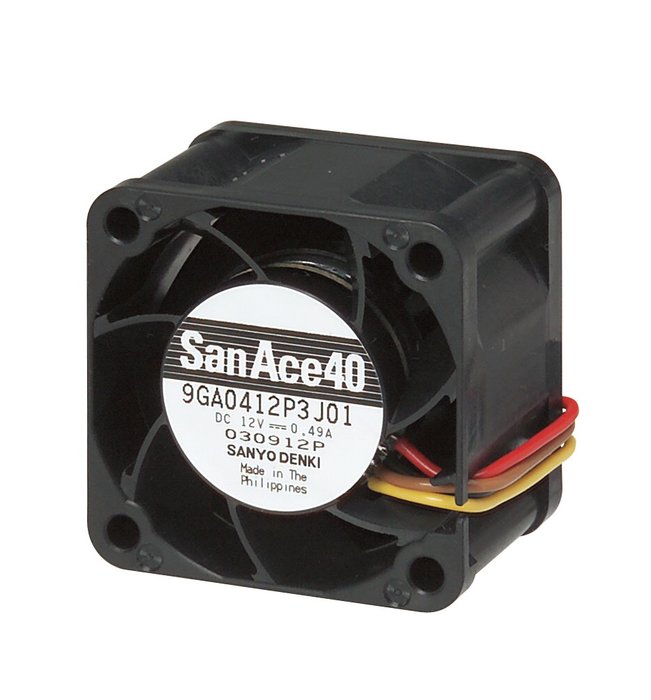 San Ace 40 – typ GA: Wentylator o najlepszej energooszczędności oraz niskim poziomie hałasu.